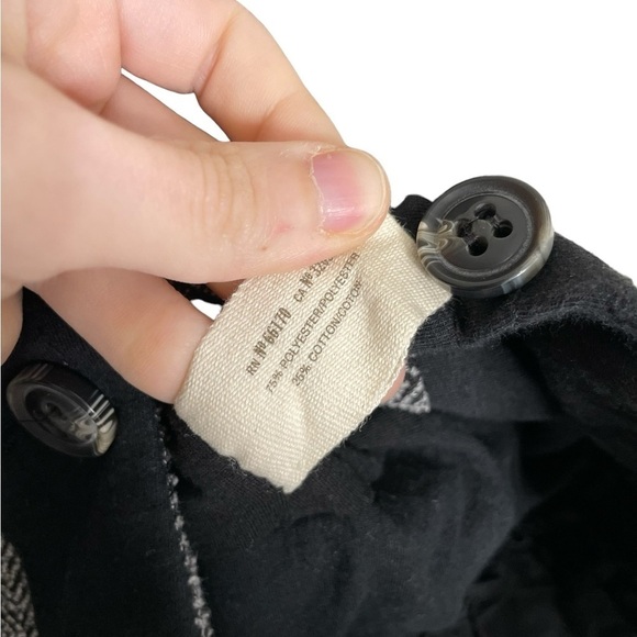 Anthropologie Daughters of the Liberation Black Gray Military Jacket 2 - Picture 6 of 6